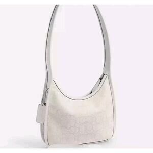 NWT COACH Originals Curve Zip (Ergo) Archive Bag Chalk Signature CAF11